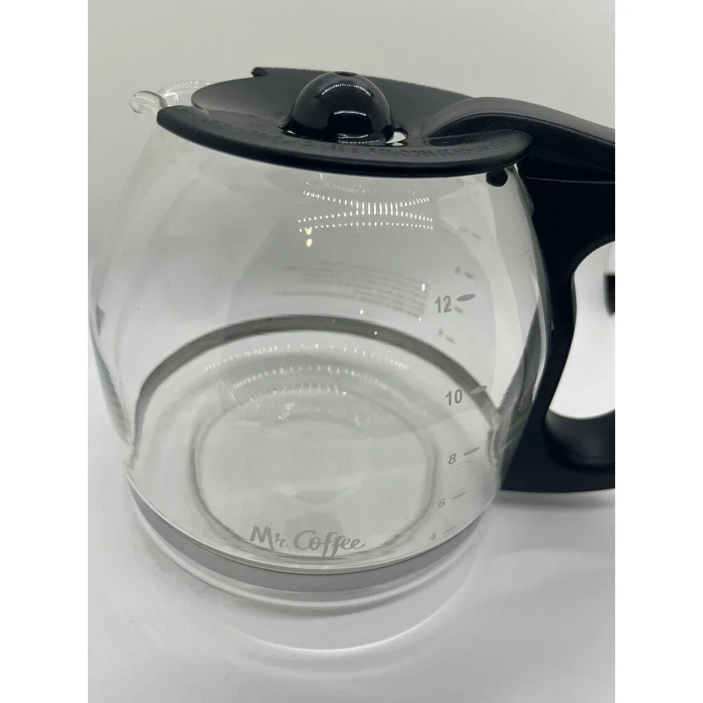 Mr. Coffee 12 Cup Replacement Decanter Carafe Clear Black